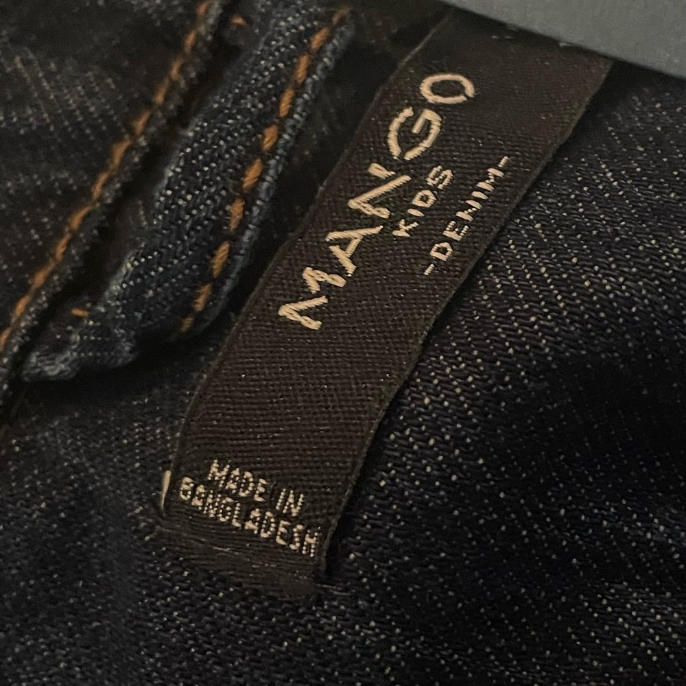 NEW Mango Kids Jean Jacket Boys 9-10 NWT, Dark Denim - Picture 3 of 9